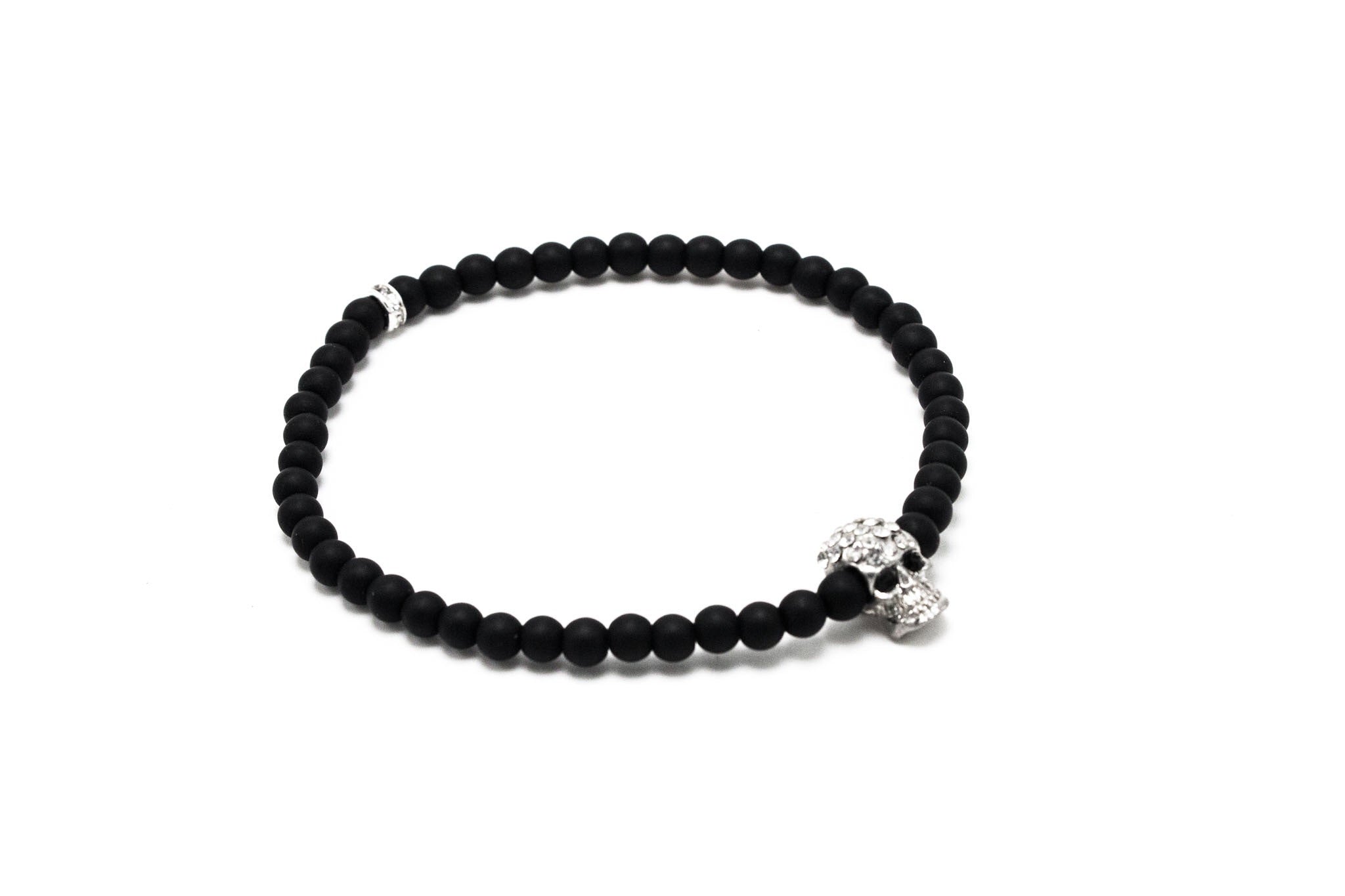 Matte Onyx Silver Lux Skull