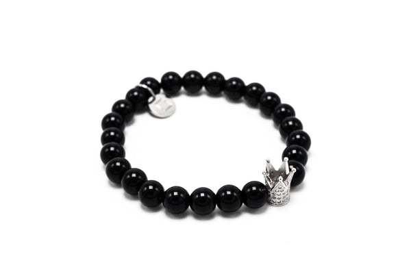 Black Agate Silver Lux Crown