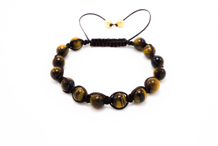 Lux Brown Tiger Eye Shamballa