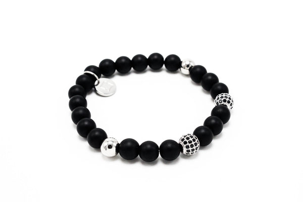 Matte Onyx Twin Silver Lux Disco Balls