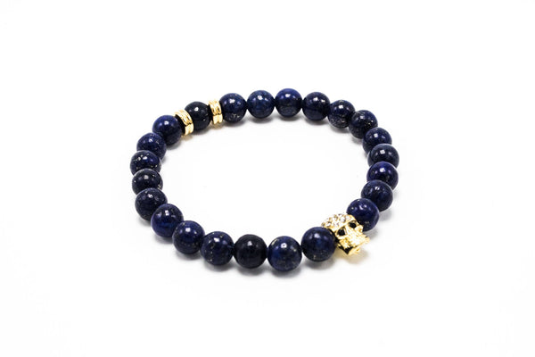 Lapis with Golden Lux Skull