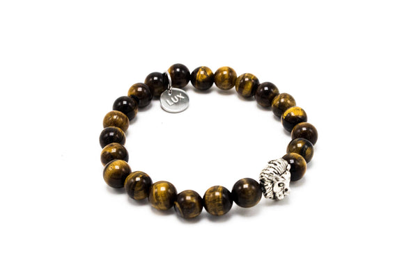 Brown Tiger Eye Silver Lux Leo